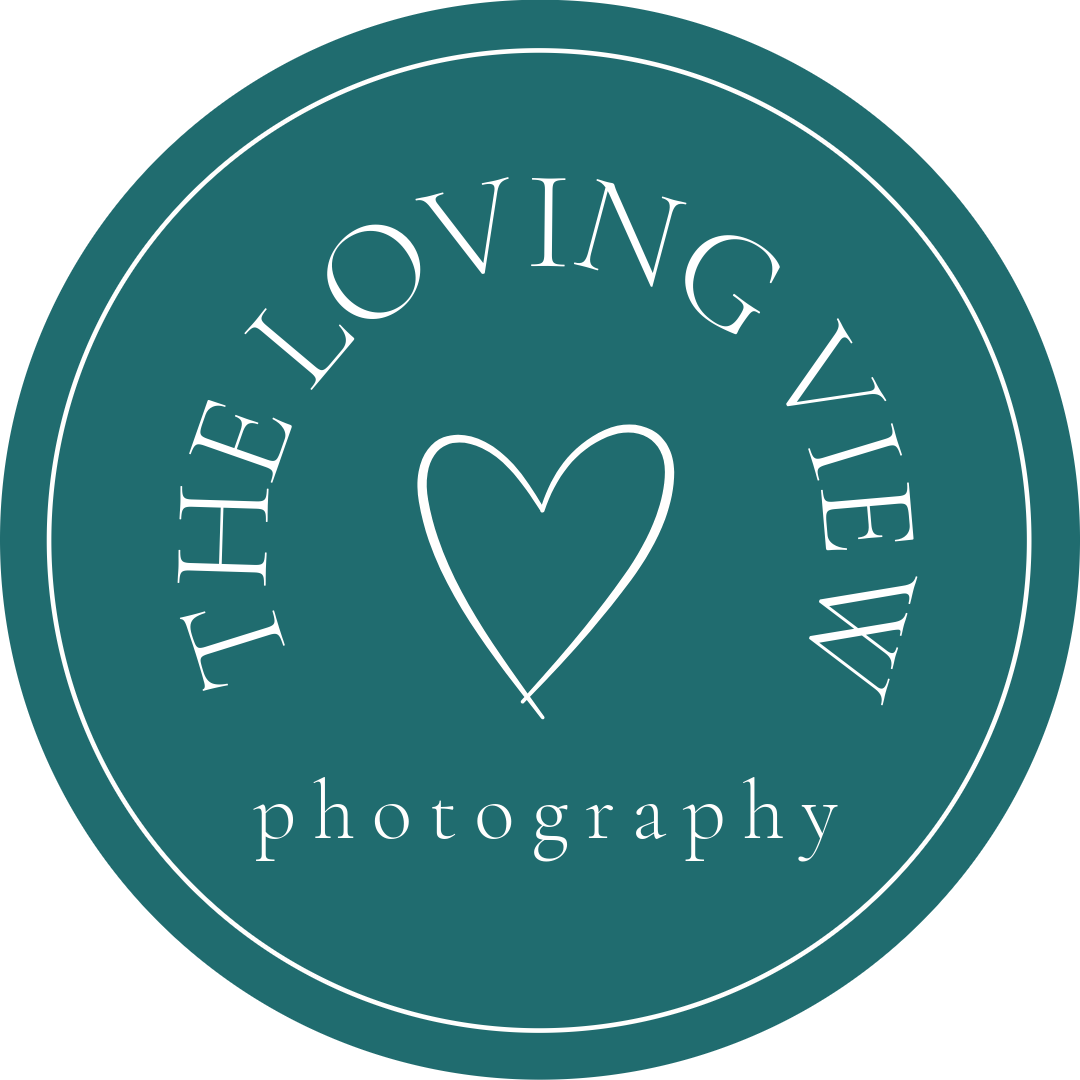 The Loving View Photography &ndash; rundes Logo mit Herz